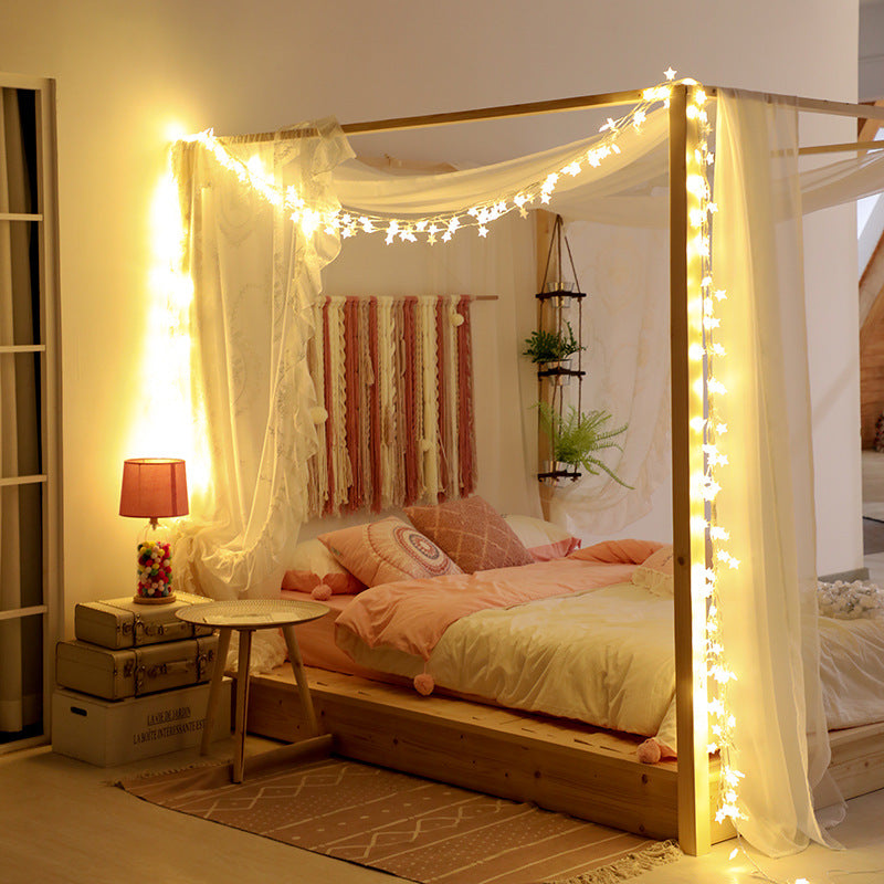 String lights curtain