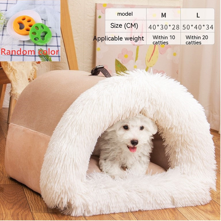 Winter warm dog house