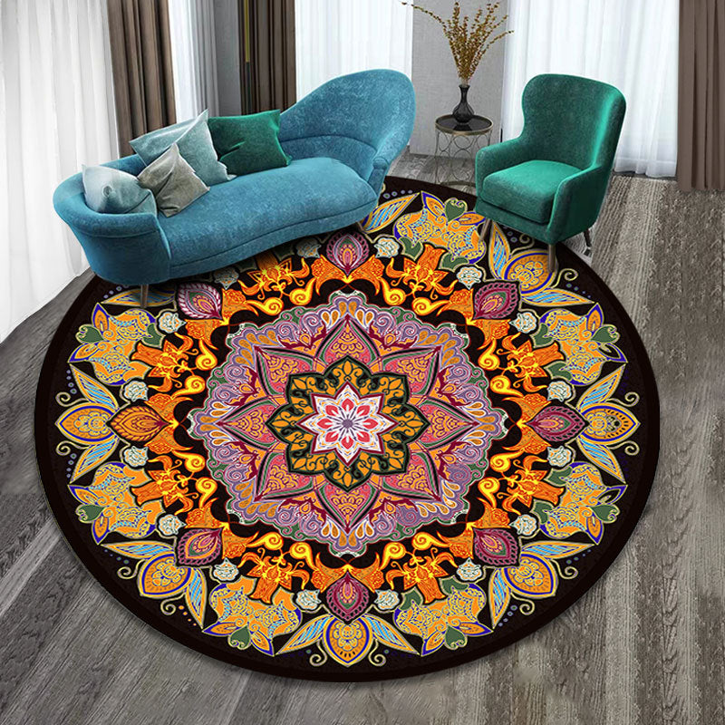 Round carpet mandala ethnic