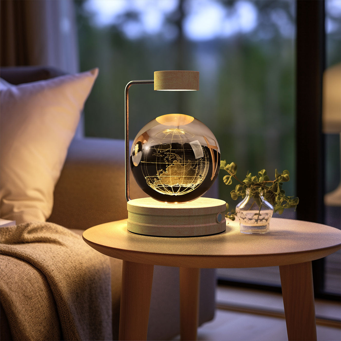 Night lamp crystal ball