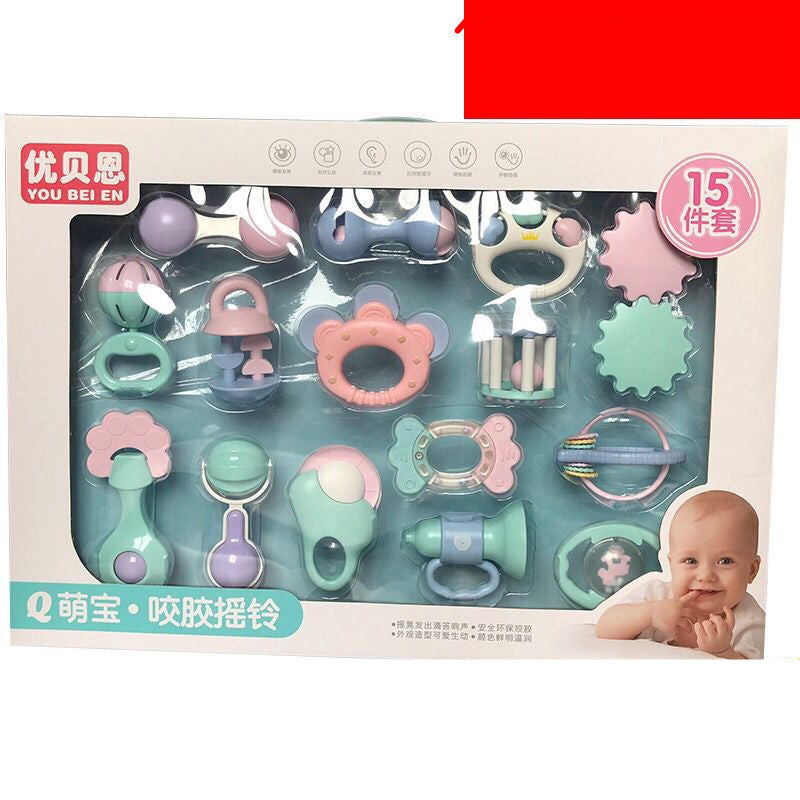 Baby teether rattle set