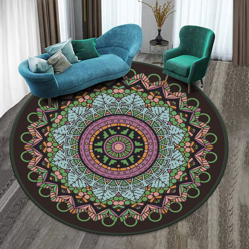 Round carpet mandala ethnic