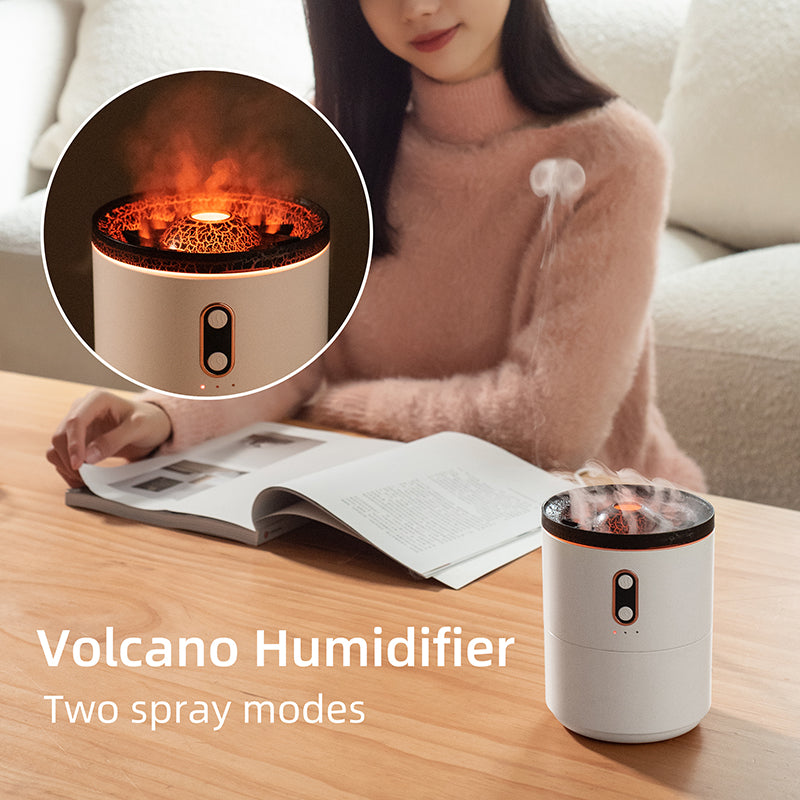 Aroma humidifier volcanic flame