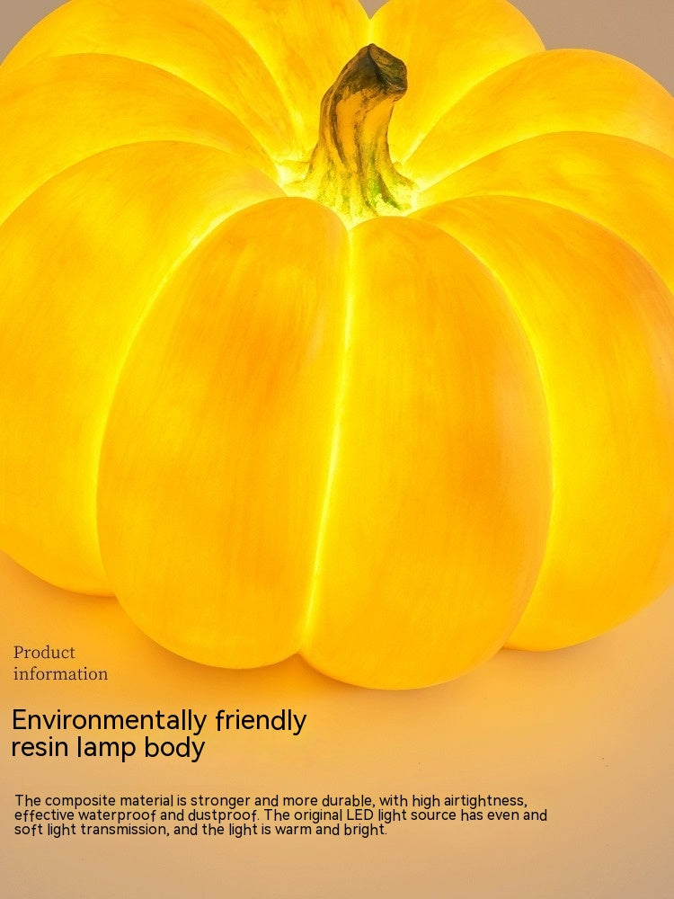 Outdoor solar pumpkin lights