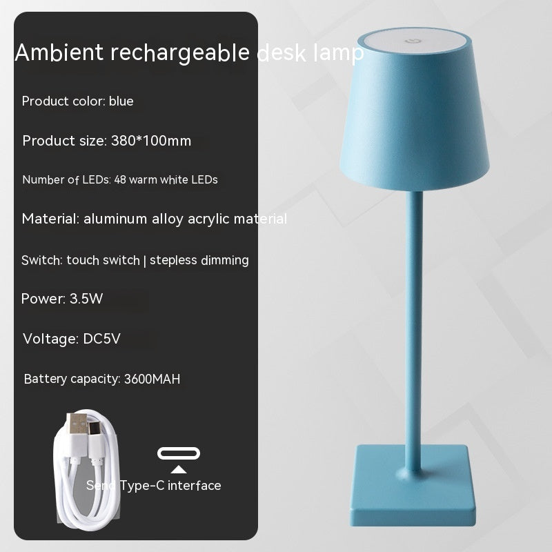 Table lamp with touch dimmable