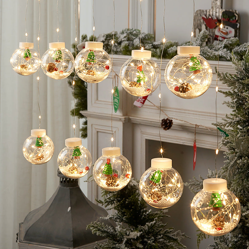 Christmas curtain lamp set