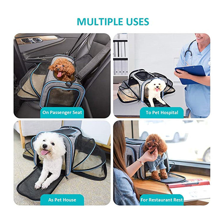 Carrier for pets expandable
