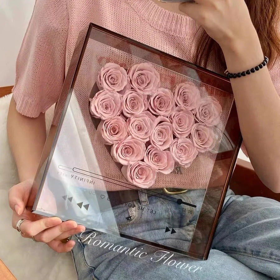 Transparent acrylic flower box
