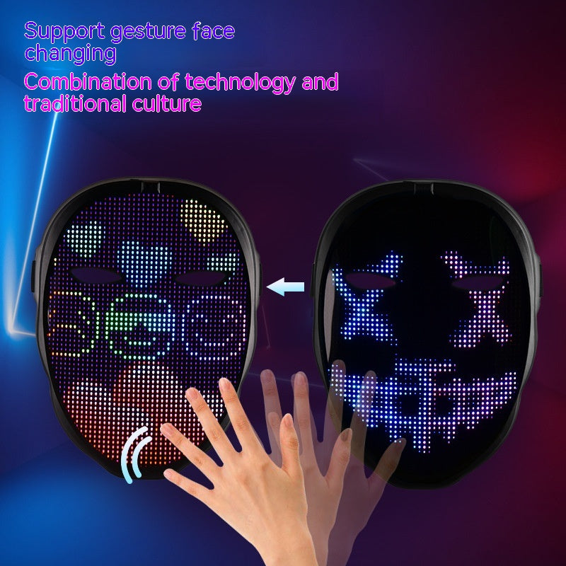 Led face mask with bluetooth app
