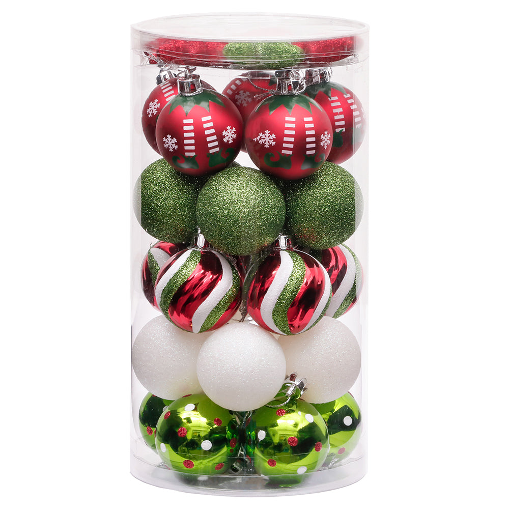Christmas balls colored 35 pack
