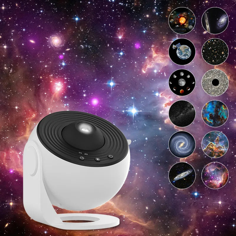 Night light with galaxy projector