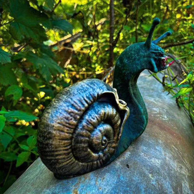 Halloween scary snail sculpture