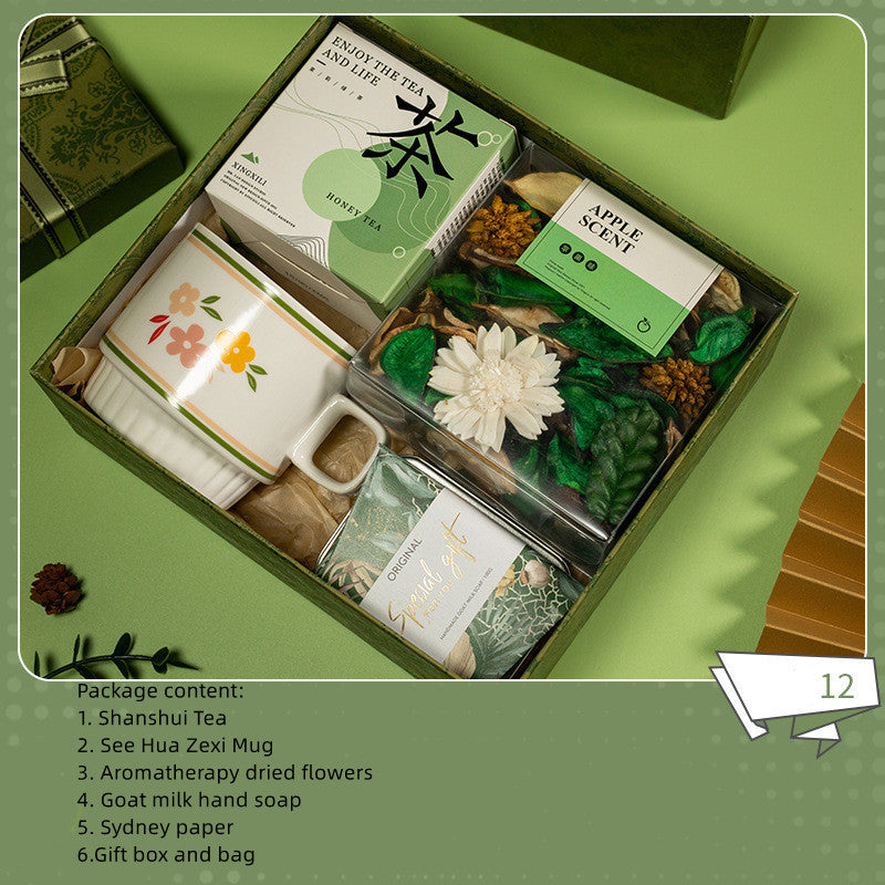 Relaxing spa tea set