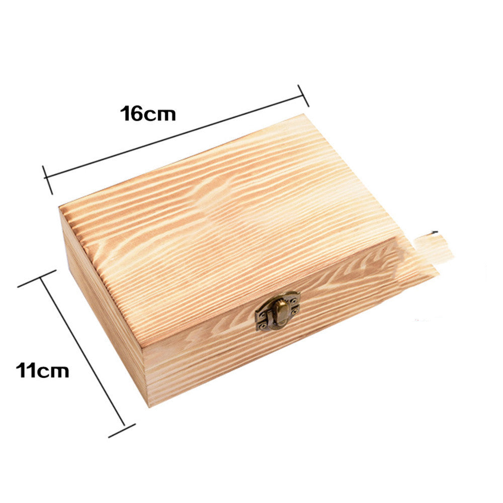 Crystal gift box in wooden case