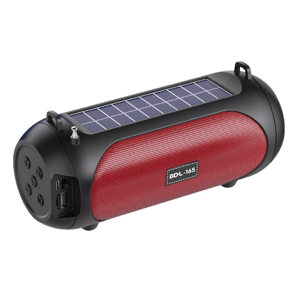 Bluetooth speaker with flashlight and solar