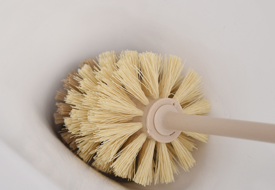 Wooden toilet brush