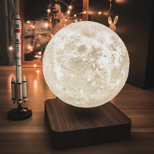 Desk lamp magnetic levitation moon