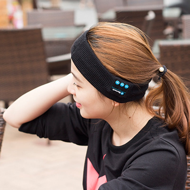 Wireless bluetooth headband