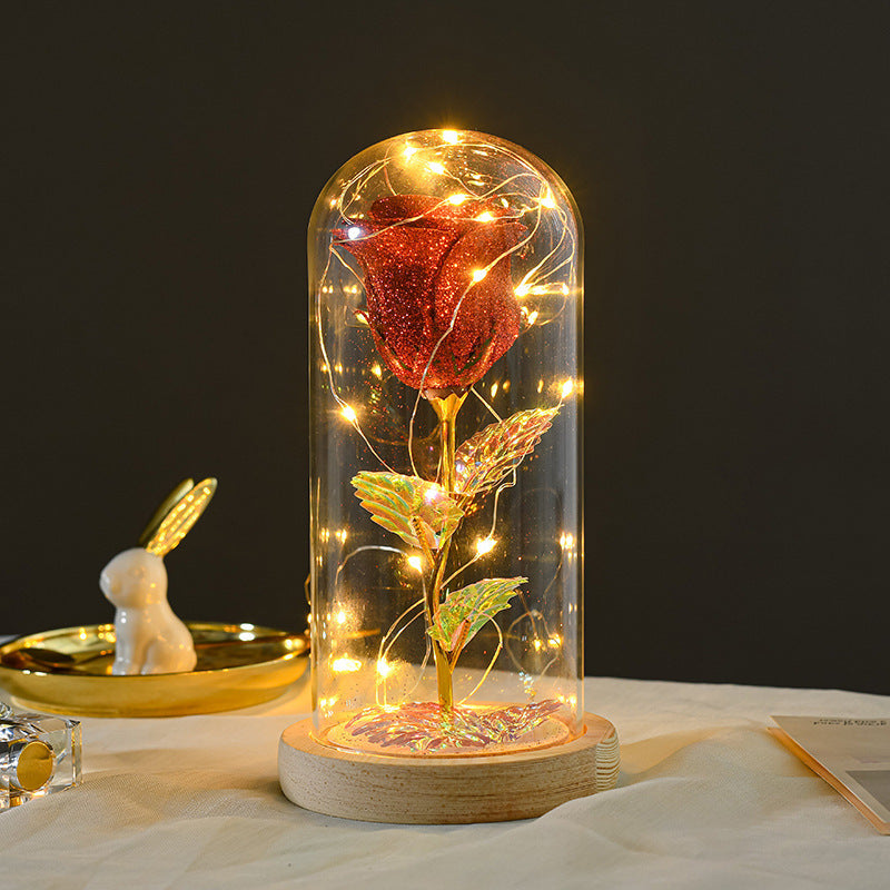 Eternal Rose in glass cover with LED