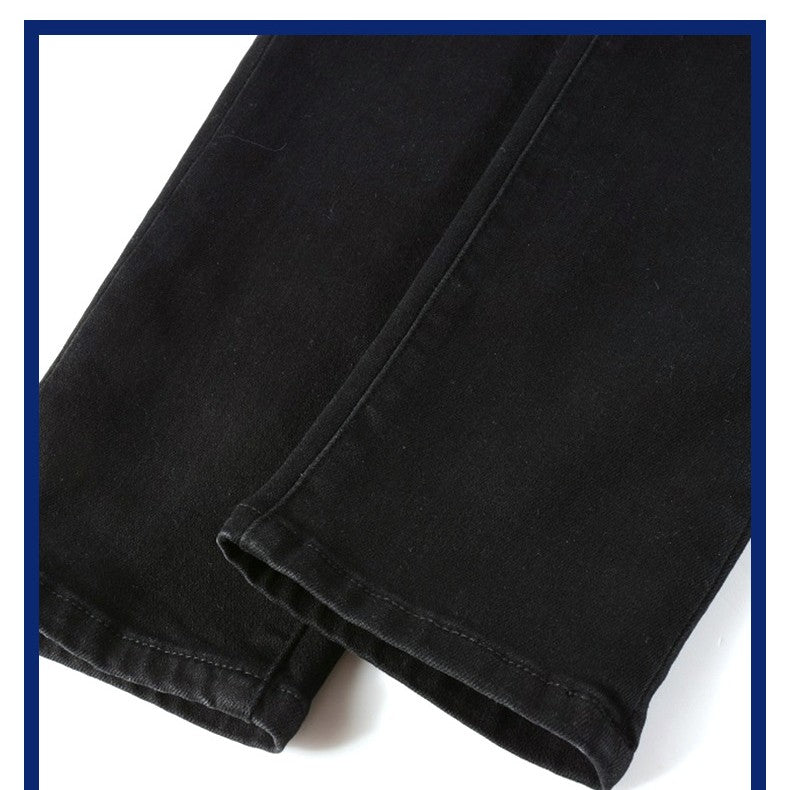 Black ripped jeans for men
