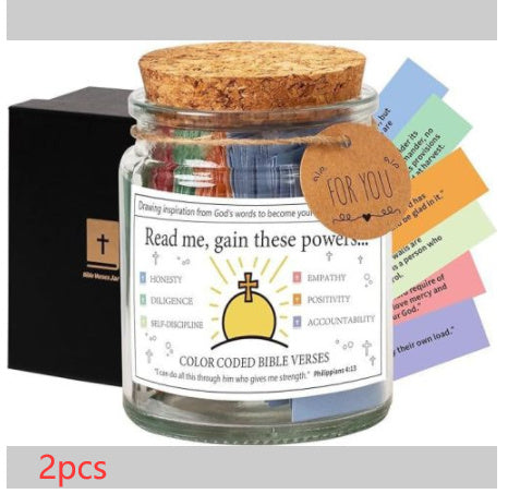 Bible verse jar gift set