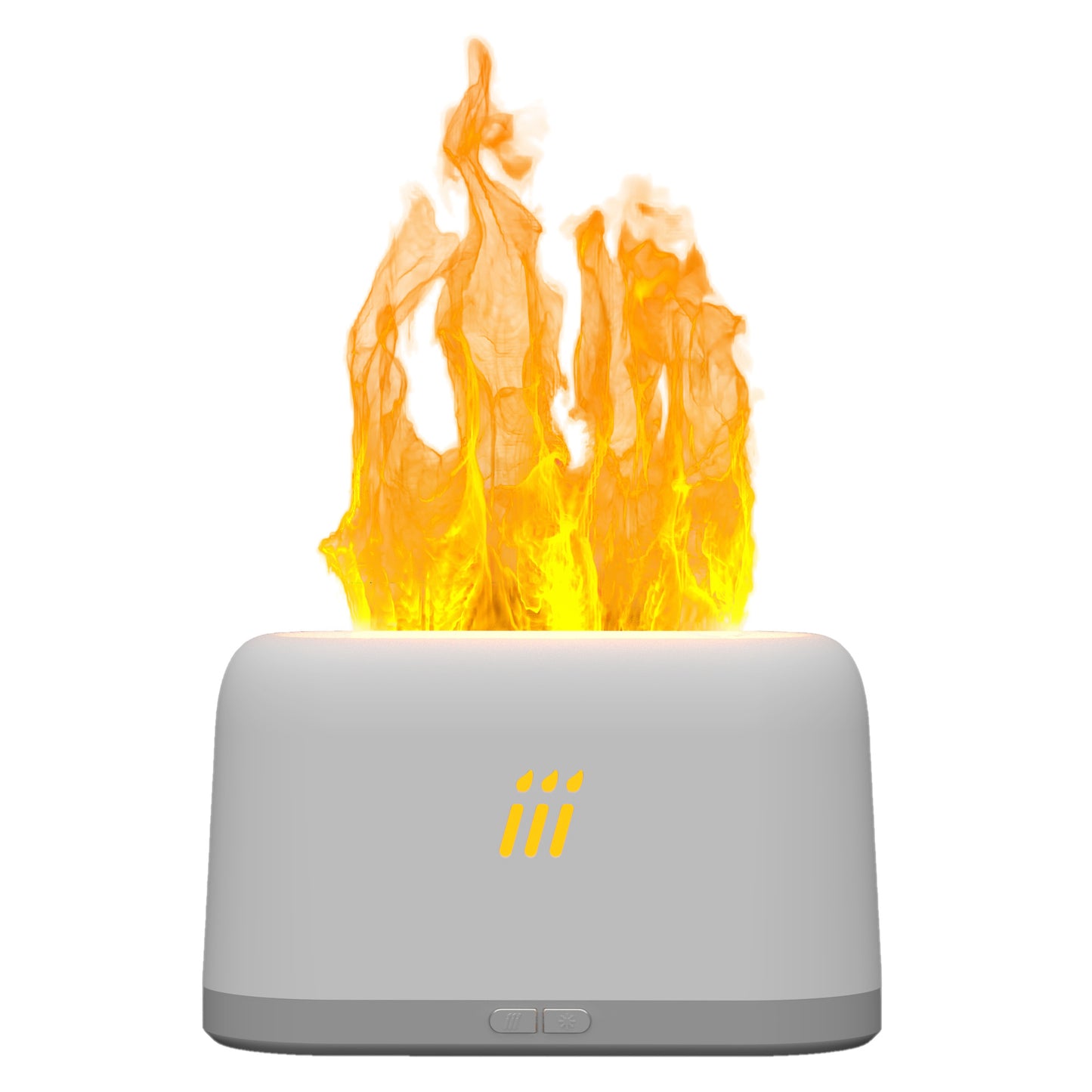 Air humidifier with flame aroma