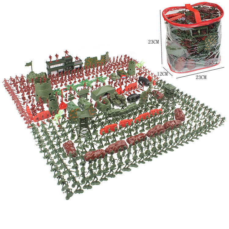 Large army battle play set