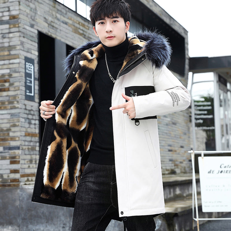 Fashion Simple Plus Velvet Thick Men's Jacket