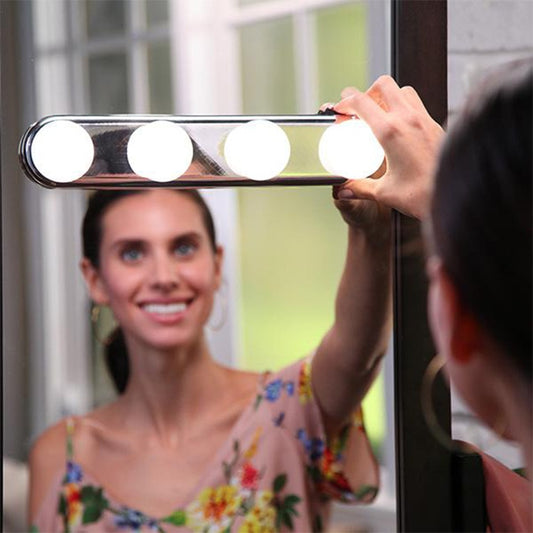 Makeup light on mirror