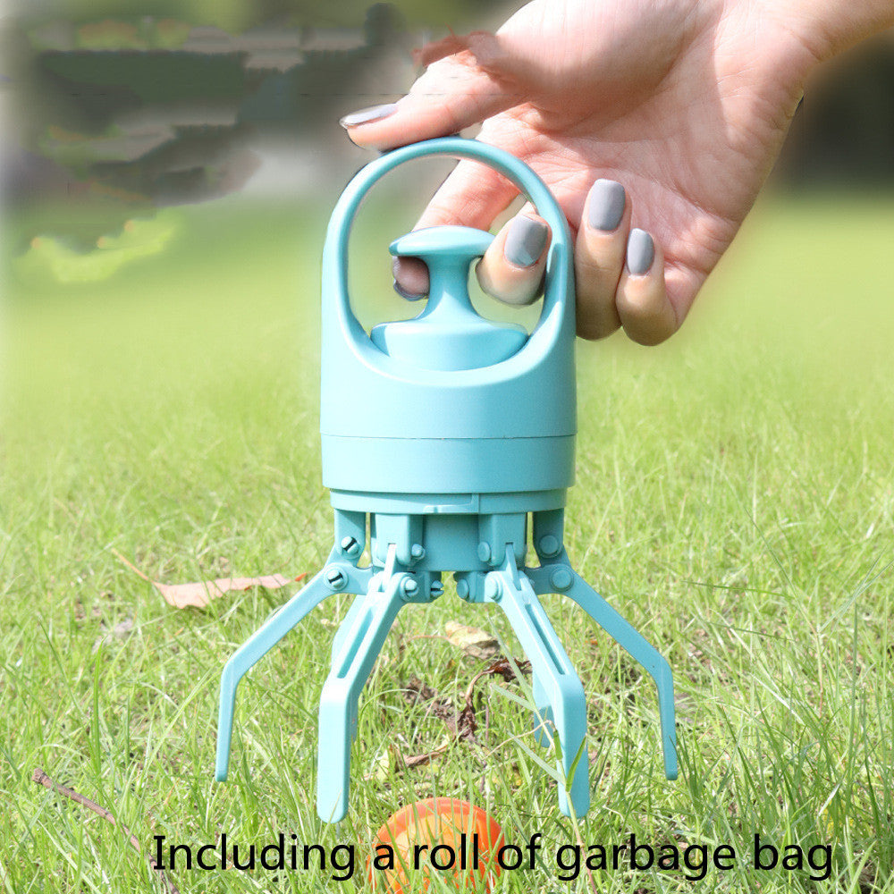 Automatic dog poop scooper with built-in bag dispenser