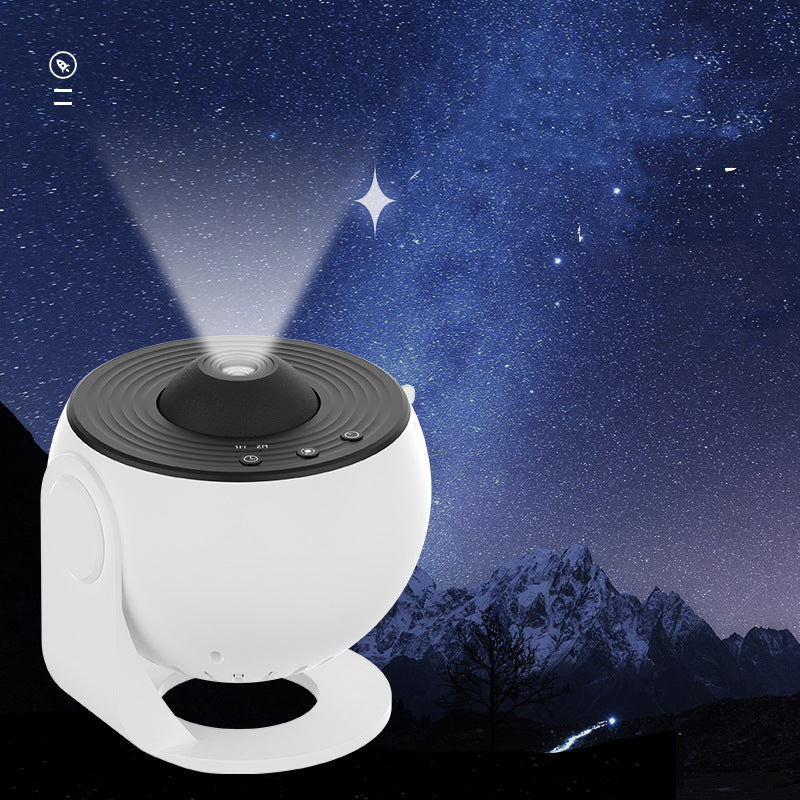 Night light with galaxy projector