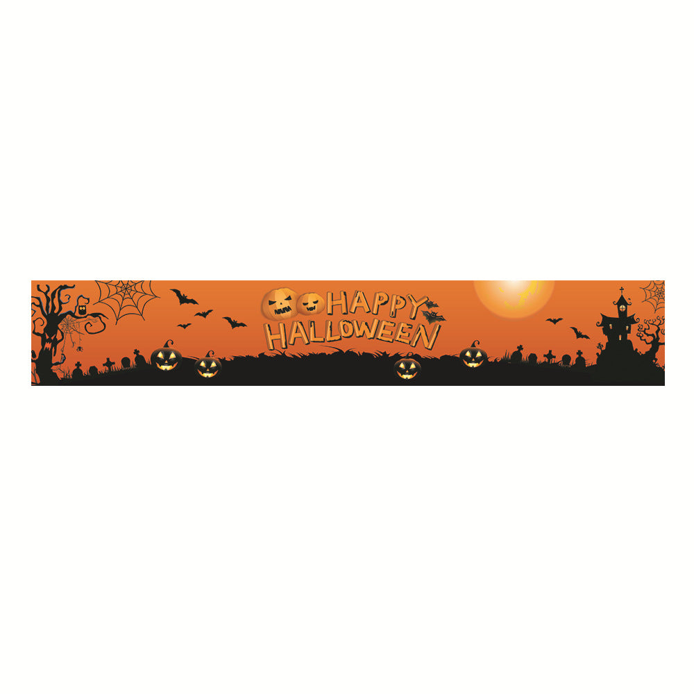 Happy Halloween backyard banner