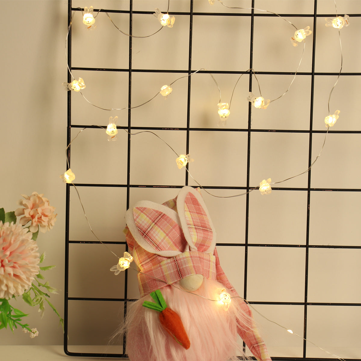 LED string lights easter bunny