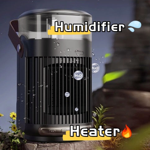 Portable heater and humidifier