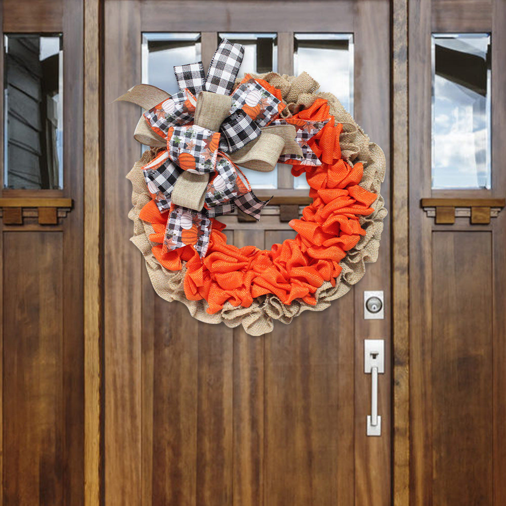 Handcrafted fall wreath