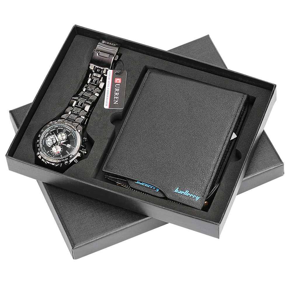 Luxury men’s watch and wallet set