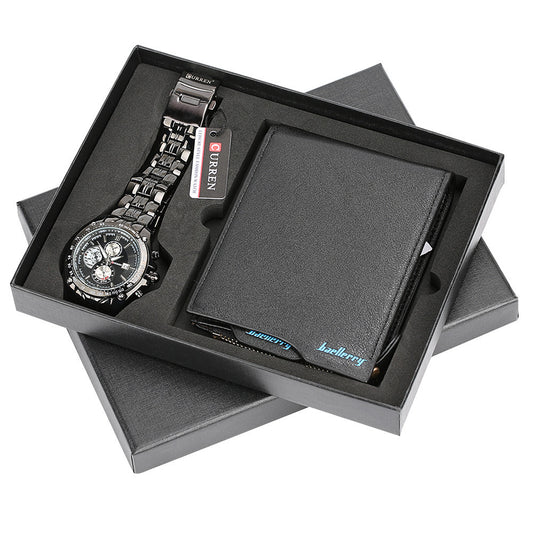 Luxury men’s watch and wallet set