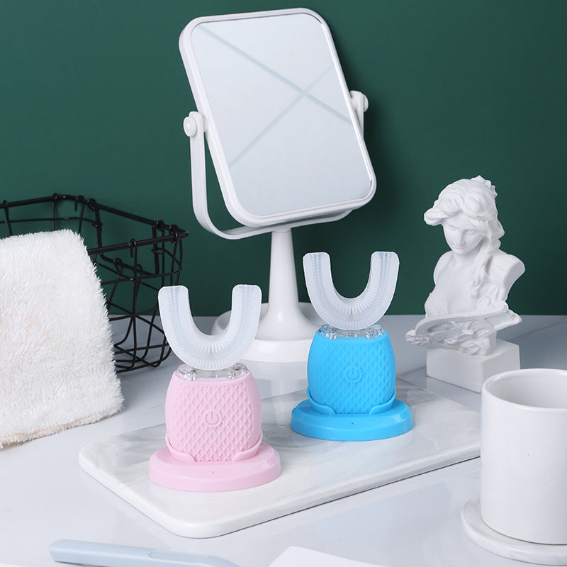 U-shaped toothbrush rechargeable
