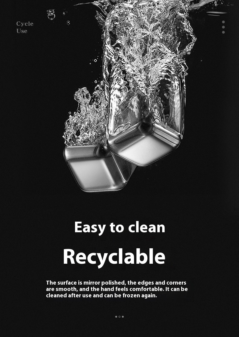 Stainless steel whiskey stones and glasses gift set