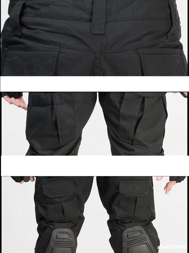 Military pants with knee pads
