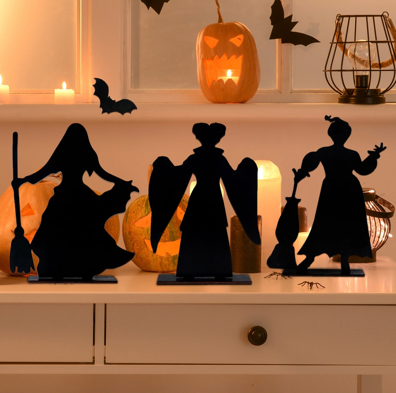 Halloween metal characters Candle holders