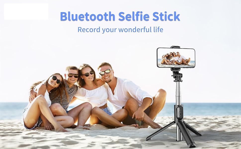 Selfie stick with remote