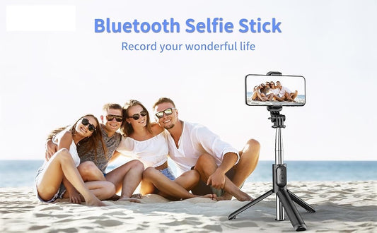 Selfie stick with remote