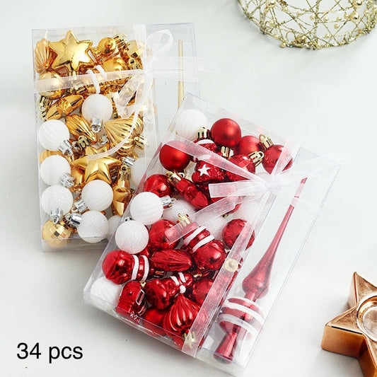 Christmas tree hanging ornaments 34 pack