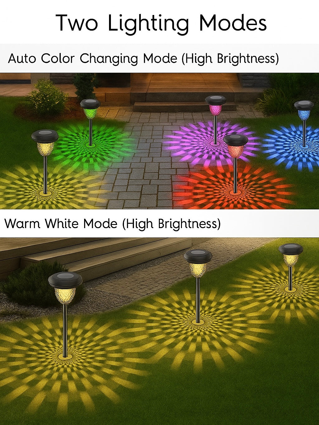 Solar lights for lawn