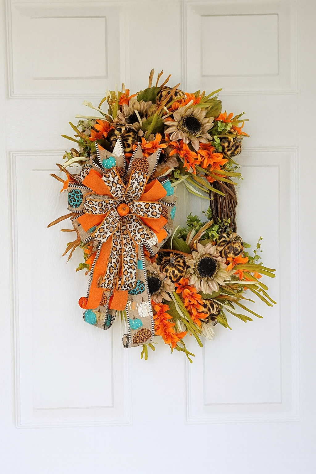 Handmade rustic door wreath