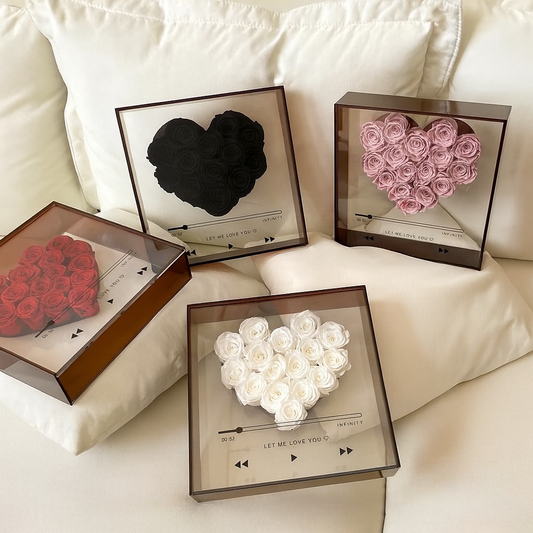 Transparent acrylic flower box