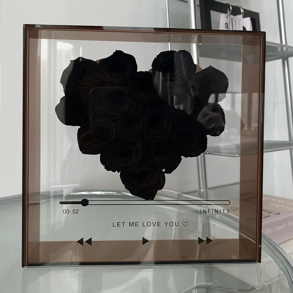 Transparent acrylic flower box