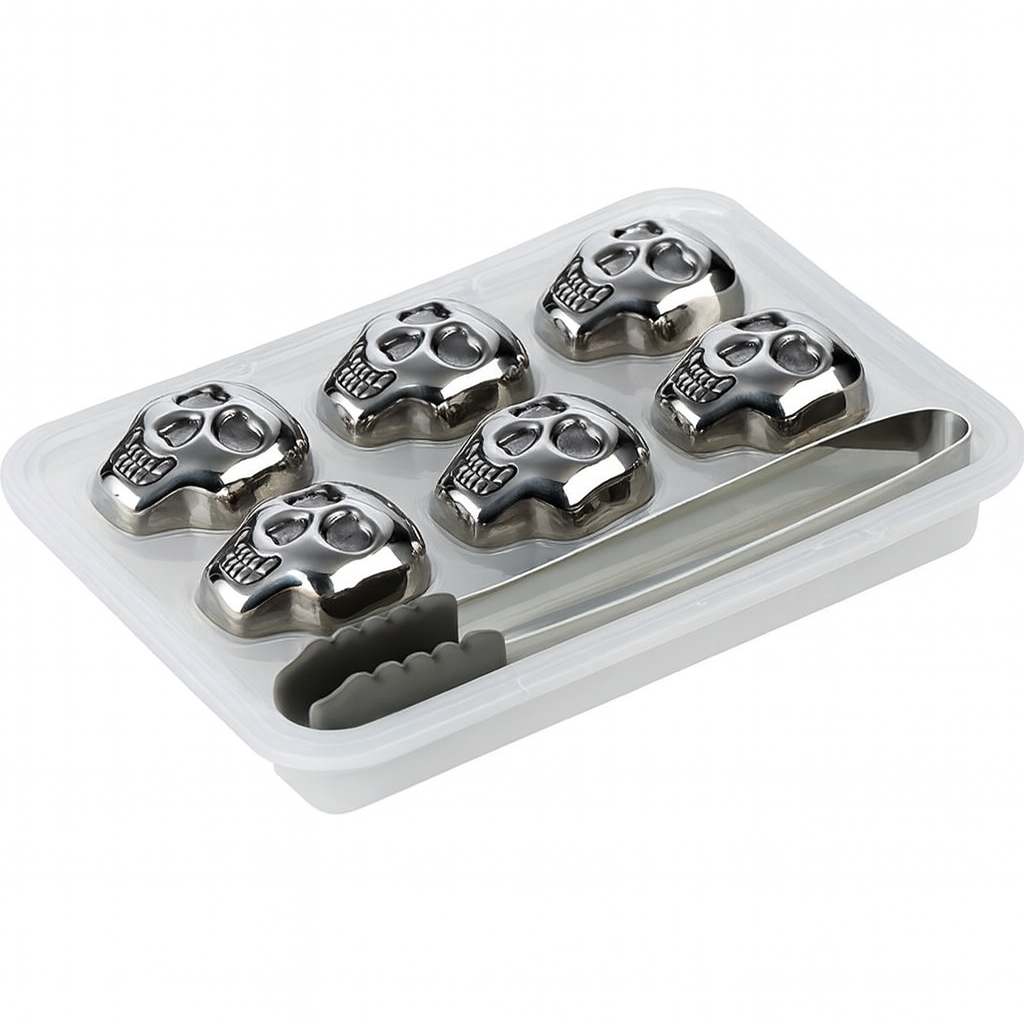 Stainless steel whiskey stones gift set