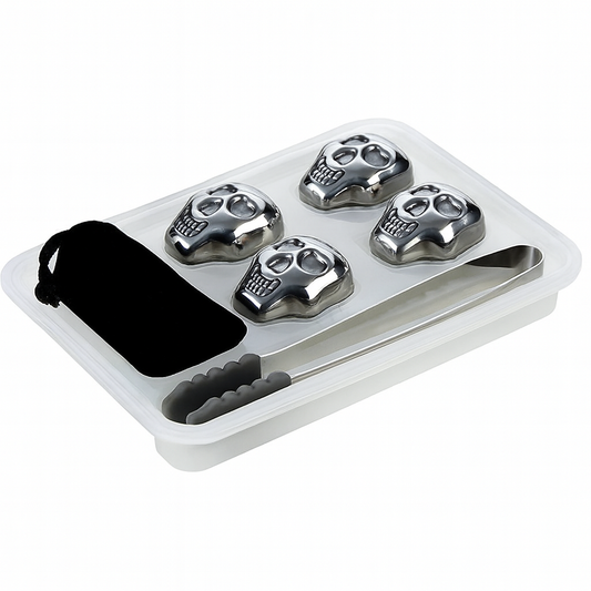 Stainless steel whiskey stones gift set